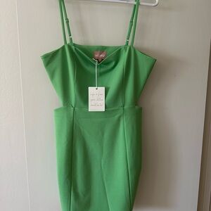 Show Me Your Mumu green mini dress